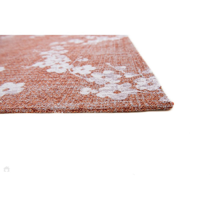 Louis De Poortere Sakura Sakura 9371 Copper Pink Washable Polyester Flatweave Eco-Rug