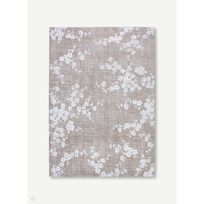 Louis De Poortere Sakura Sakura 9373 Morning Mist Washable Polyester Flatweave Eco-Rug