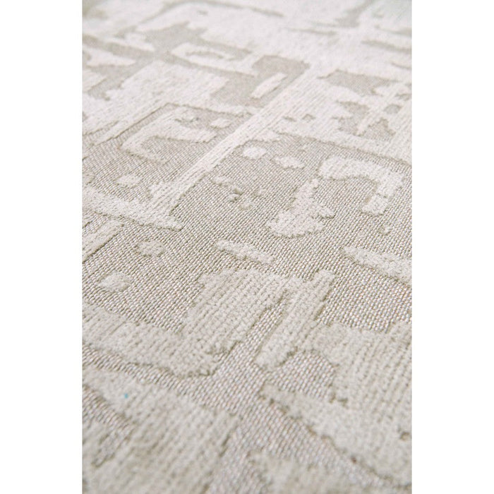 Louis De Poortere Structures Baobab 9197 Dry Beige Washable Polyester Flatweave Eco-Rug