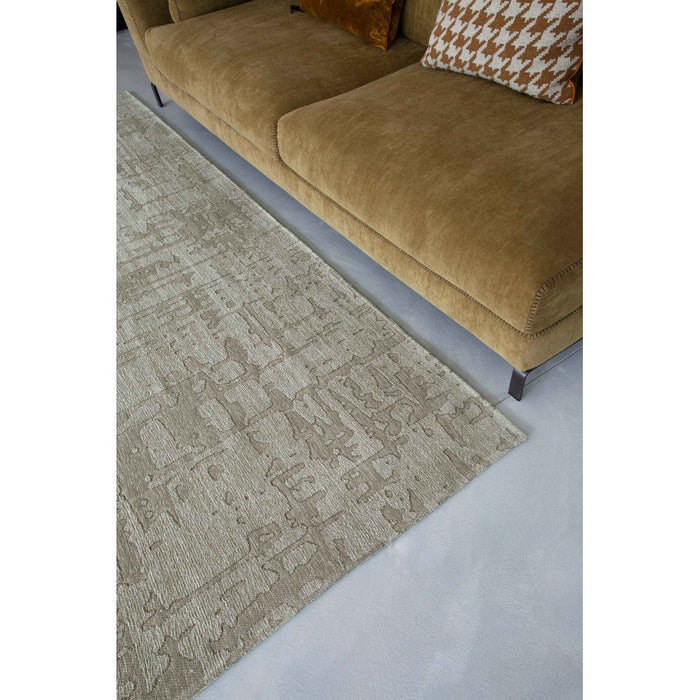 Louis De Poortere Structures Baobab 9197 Dry Beige Washable Polyester Flatweave Eco-Rug