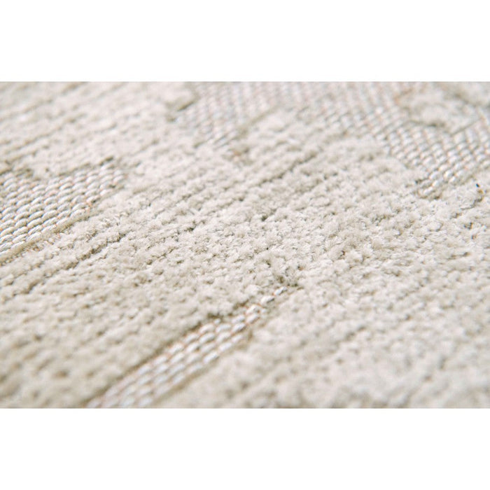 Louis De Poortere Structures Baobab 9197 Dry Beige Washable Polyester Flatweave Eco-Rug