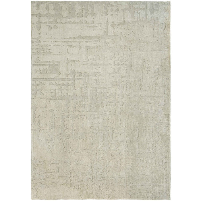 Louis De Poortere Structures Baobab 9197 Dry Beige Washable Polyester Flatweave Eco-Rug