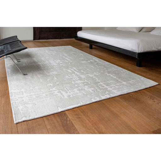 Louis De Poortere Structures Baobab 9198 Tsingy Oyster Washable Polyester Flatweave Eco-Rug