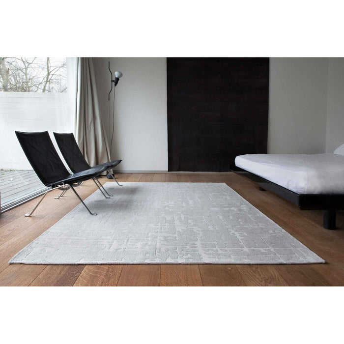 Louis De Poortere Structures Baobab 9198 Tsingy Oyster Washable Polyester Flatweave Eco-Rug