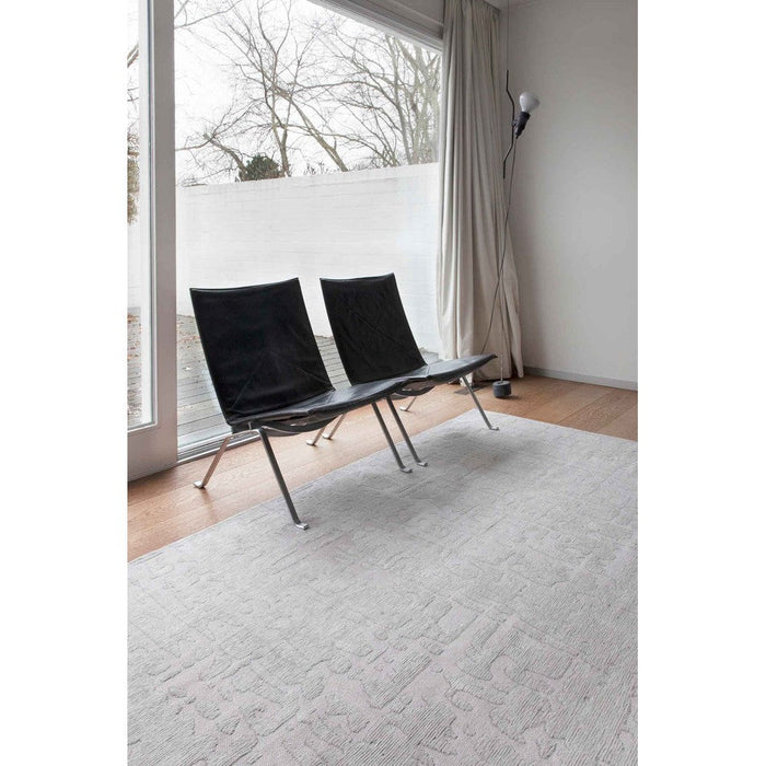 Louis De Poortere Structures Baobab 9198 Tsingy Oyster Washable Polyester Flatweave Eco-Rug