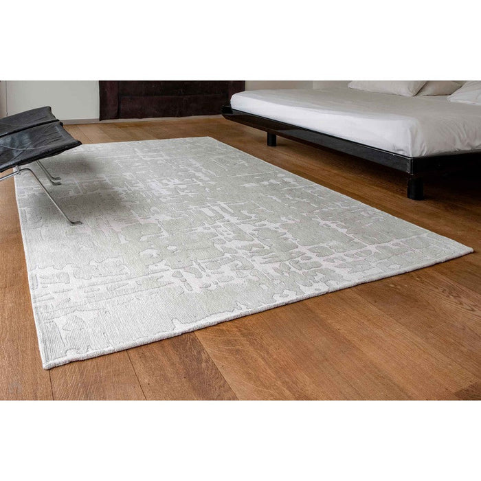Louis De Poortere Structures Baobab 9198 Tsingy Oyster Washable Polyester Flatweave Eco-Runner