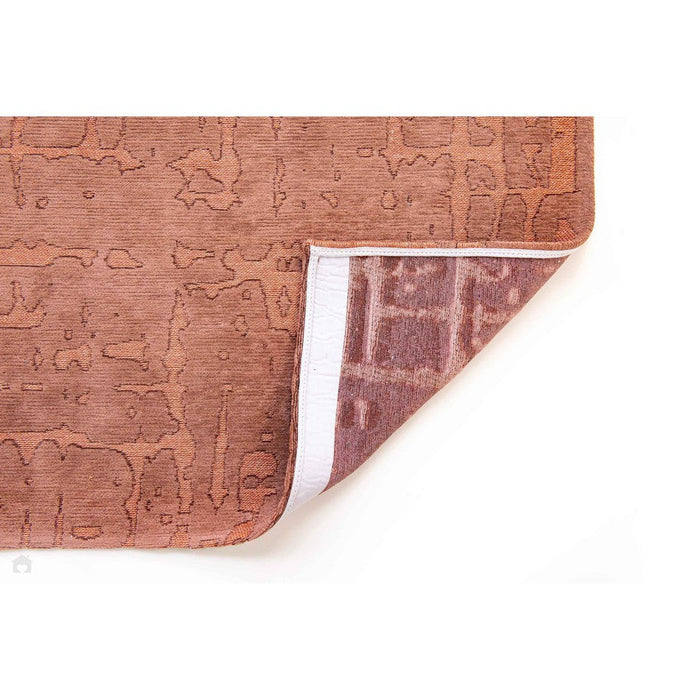 Louis De Poortere Structures Baobab 9199 Za Copper Washable Polyester Flatweave Eco-Runner