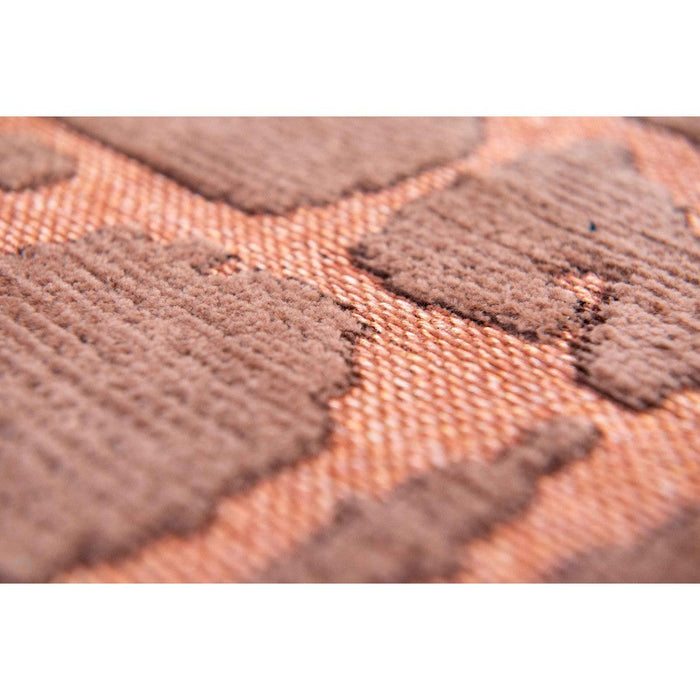 Louis De Poortere Structures Baobab 9199 Za Copper Washable Polyester Flatweave Eco-Runner