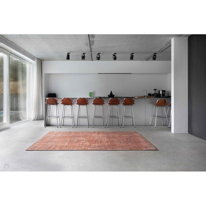 Louis De Poortere Structures Baobab 9199 Za Copper Washable Polyester Flatweave Eco-Runner