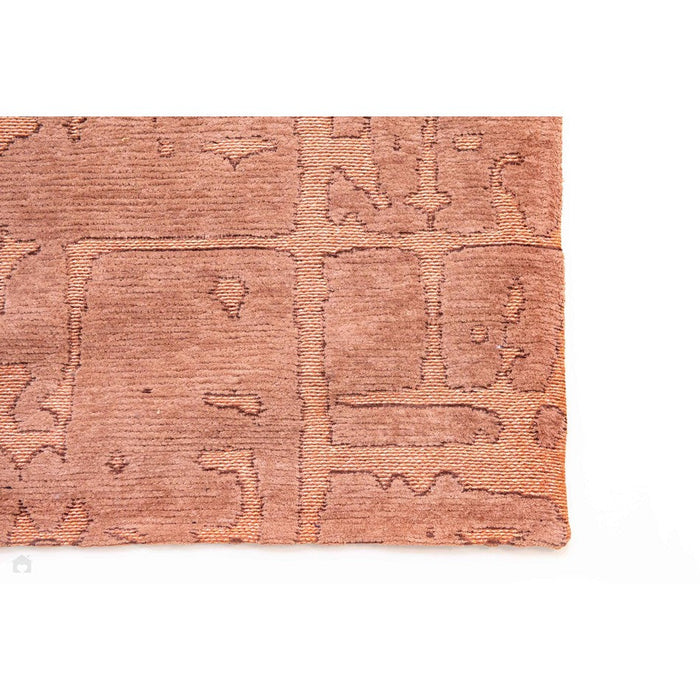 Louis De Poortere Structures Baobab 9199 Za Copper Washable Polyester Flatweave Eco-Runner