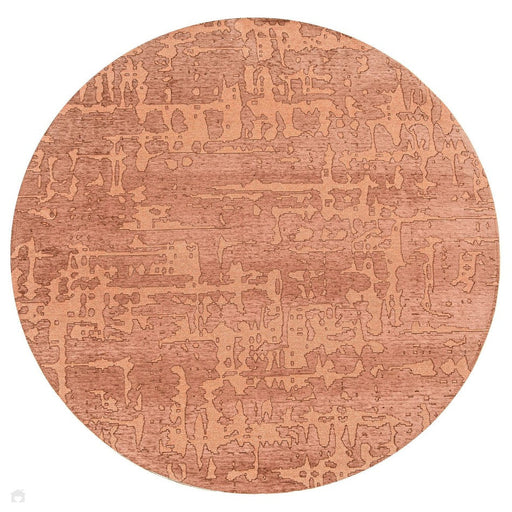 Louis De Poortere Structures Baobab 9199 Za Copper Washable Polyester Flatweave Round Eco-Rug