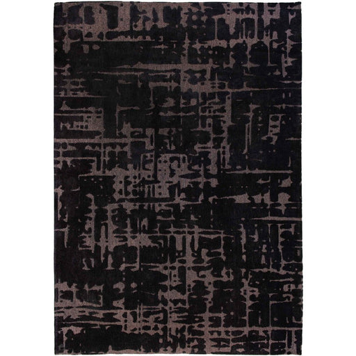 Louis De Poortere Structures Baobab 9200 Black Water Washable Polyester Flatweave Eco-Rug