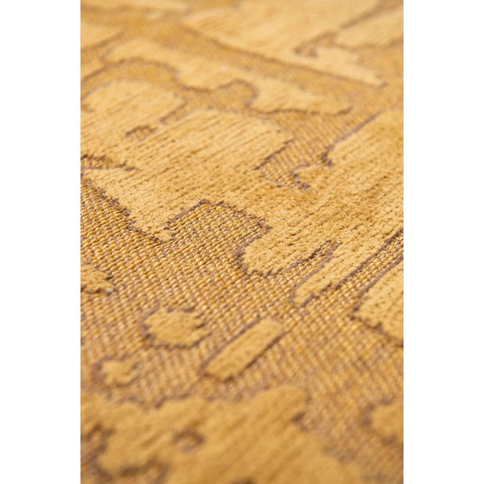 Louis De Poortere Structures Baobab 9201 Madagascar Gold Washable Polyester Flatweave Eco-Rug