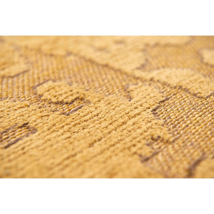 Louis De Poortere Structures Baobab 9201 Madagascar Gold Washable Polyester Flatweave Eco-Rug