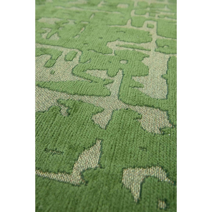 Louis De Poortere Structures Baobab 9202 Perrier's Green Washable Polyester Flatweave Eco-Rug