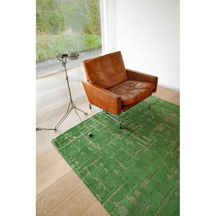 Louis De Poortere Structures Baobab 9202 Perrier's Green Washable Polyester Flatweave Eco-Runner