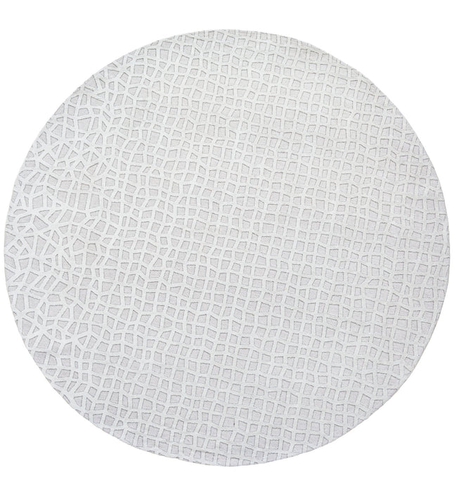 Louis De Poortere Structures Trammel 9246 Willow White Round Rug