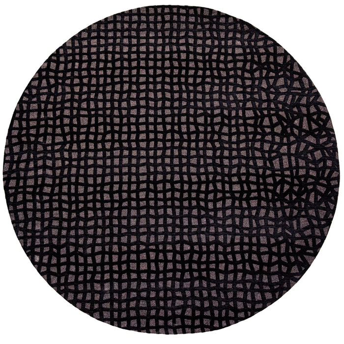 Louis De Poortere Structures Trammel 9247 Oppian Black Round Rug