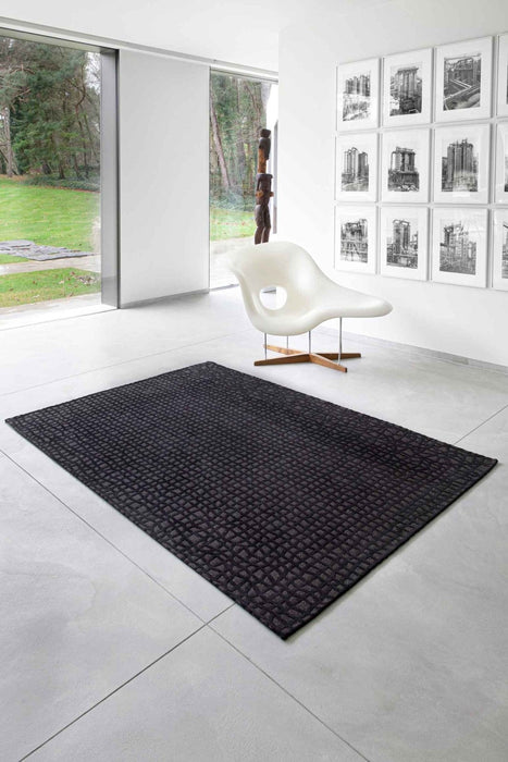 Louis De Poortere Structures Trammel 9247 Oppian Black Rug