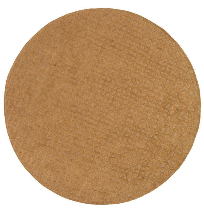 Louis De Poortere Structures Trammel 9248 Roman Gold Round Rug