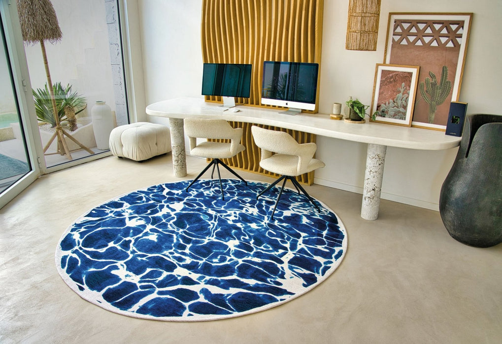 Louis De Poortere Swim Surf 9351 Round Rug