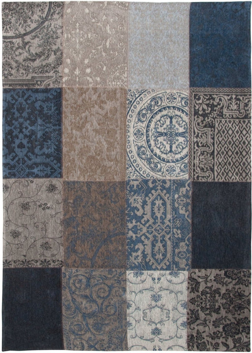 Louis De Poortere Vintage Multi 8108 Blue Denim Rug