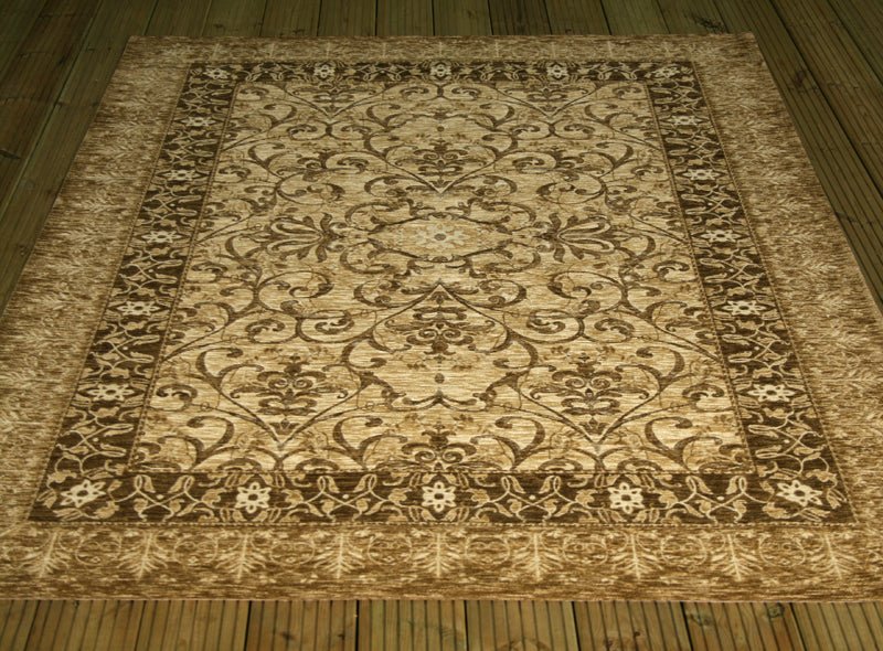 Love-Rugs Carlucci Biege Gold Floral Rug