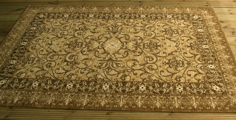 Love-Rugs Carlucci Biege Gold Floral Rug