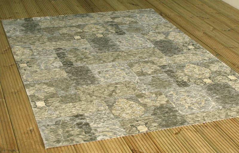 Love-Rugs Tappeto Carlucci Patchwork Blu Grigio