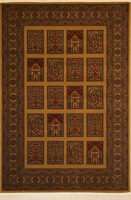 Love-Rugs Kirman Persian Garden Camel Rug