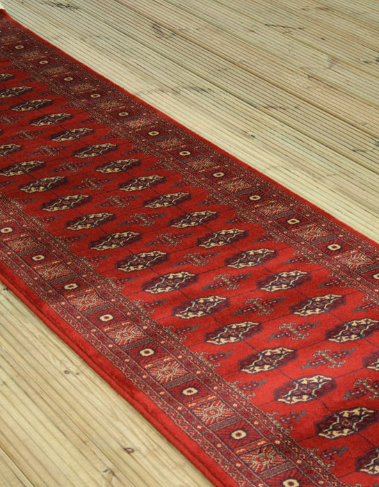 Love-Rugs Kirman Turkmen Red Runner Rug