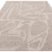 Loxley Modern Plain Contrast Abstract Hand-Woven Marled Textured Wool Low Pile Stone Grey Rug