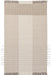 Luanne Beige Wool Striped Area Rug 80x150 cm
