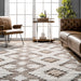 Lucia Aztec Trellis Area Rug 160 x 230 cm Beige