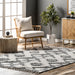 Lucia Aztec Trellis Area Rug 160 x 230 cm Grey