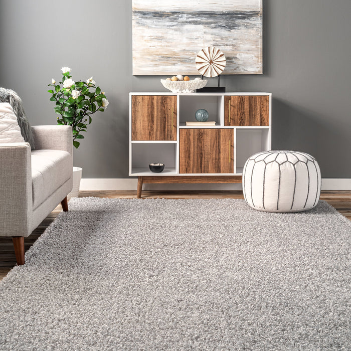 Luna Light Grey Washable Shag Area Rug 160x230 cm