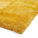 Lux Plush Plush Super Soft Silky Shimmer Polyester Shaggy Covor galben