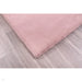 Luxe Faux Fur Rug Plain Blush Rug