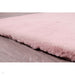 Luxe Faux Fur Rug Plain Blush Rug