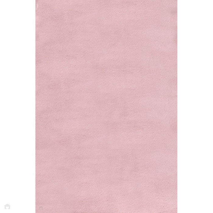 Luxe Faux Fur Rug Plain Blush Rug