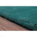 Luxe Faux Fur Rug Plain Teal Rug