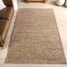 Luxurious Knit Wool Area Rug in Tan Color
