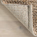 Luxurious Knit Wool Area Rug in Tan Color
