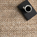Luxurious Knit Wool Area Rug in Tan Color