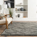 Luxury Dark Grey Shag Area Rug 100% Polyester 150x230 cm