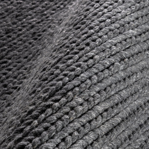 Luxury Knitted Wool Area Rug in Charcoal Color