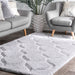 Luxury Shag Area Rug 100% Polyester Grey 120 x 180 cm