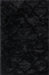 Luxury Shag Trellis Area Rug Black 160x230 cm