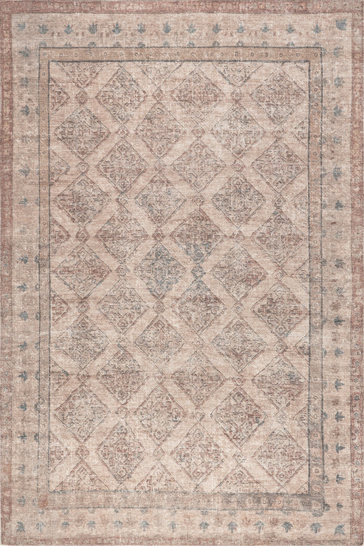 Luz Medallion Machine Washable Area Rug 140x200 cm Taupe