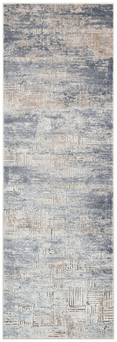 Luzon LUZ805 Blue Ivory Runner Rug